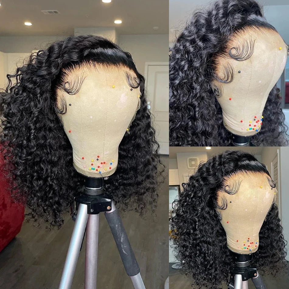 Glueless Wigs Human Hair Wear And Go Kinky Curly Lace Frontal Human Hair Perruque Cheveux Humains OnSale Brazilian Raw Hair