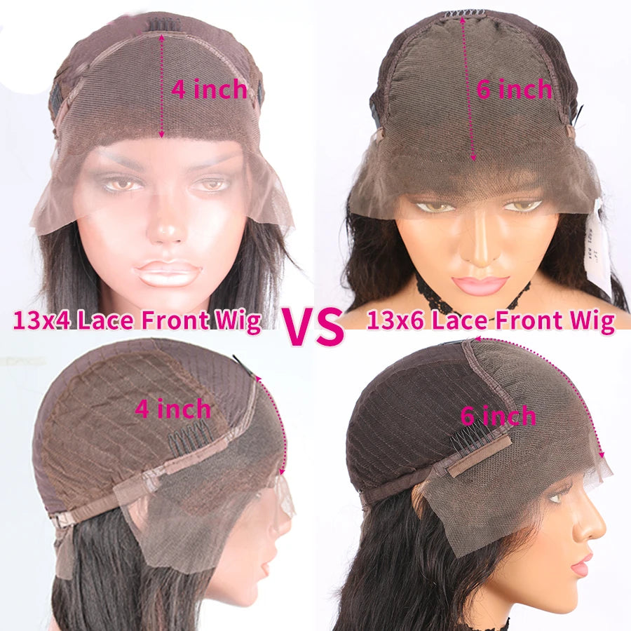 Tuneful 13x6 Lace Frontal Human Hair Wigs Straight 30 Inch Pre Plucked HD Lace Front Human Hair Wigs Glueless Wigs Ready To Wear