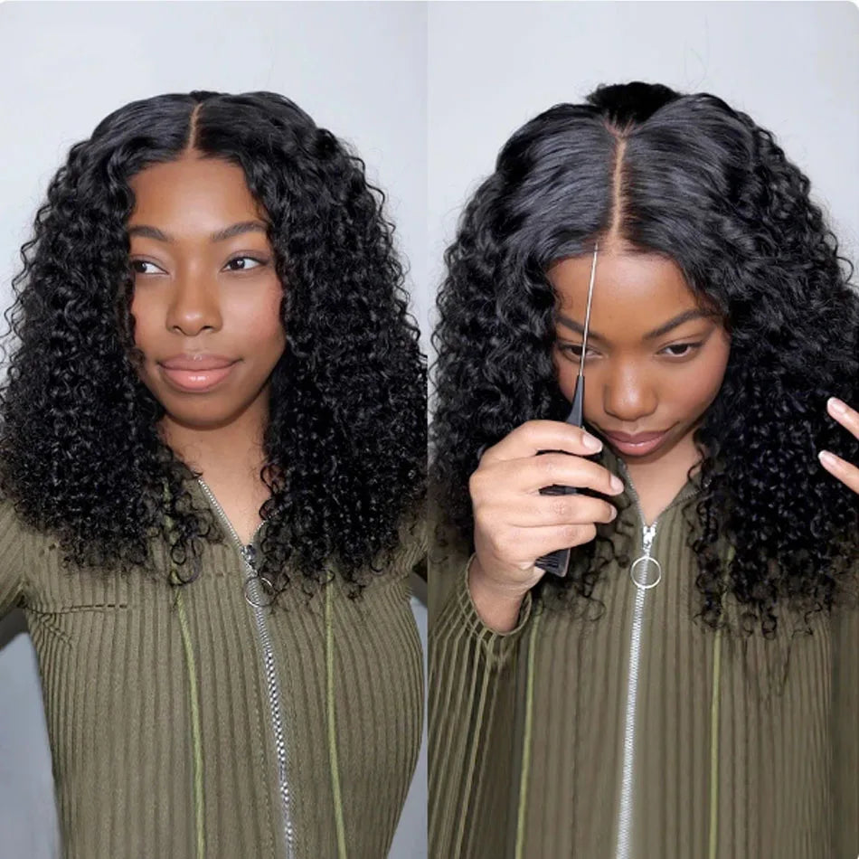 Glueless Wigs Human Hair Wear And Go Kinky Curly Lace Frontal Human Hair Perruque Cheveux Humains OnSale Brazilian Raw Hair