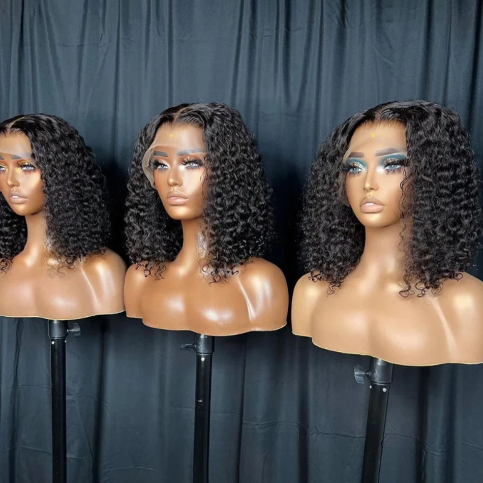 Glueless Wigs Human Hair Wear And Go Kinky Curly Lace Frontal Human Hair Perruque Cheveux Humains OnSale Brazilian Raw Hair