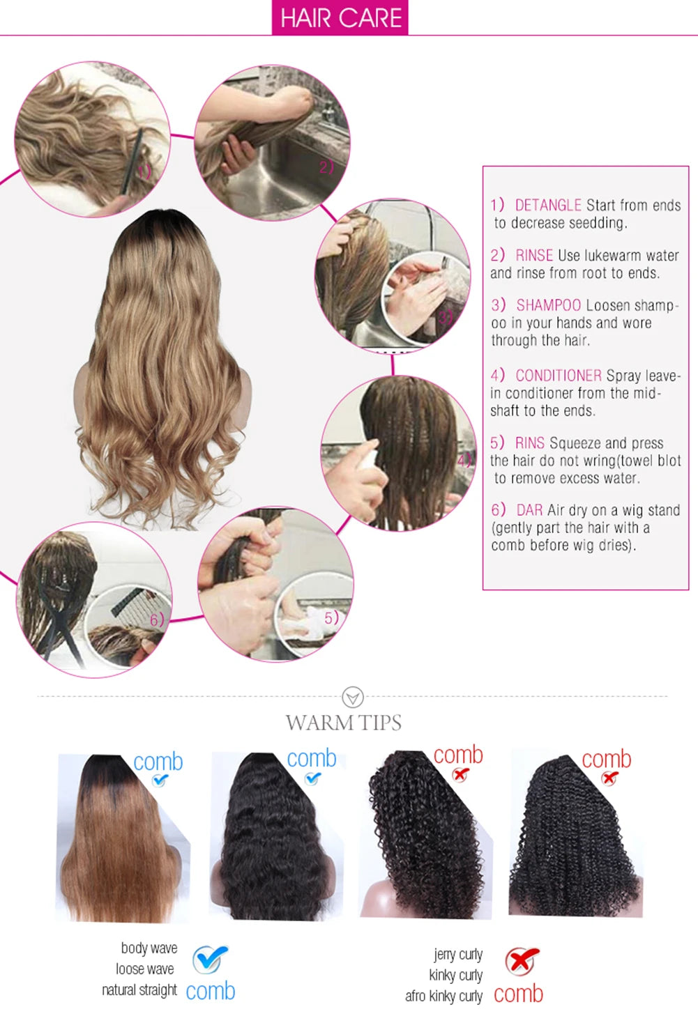 AIMEYA Loose Wave Synthetic Lace Wigs for Women Lace Front Wig Brown Hair Frontal Lace Wig Natural Looking Wig Daily Use Cosplay