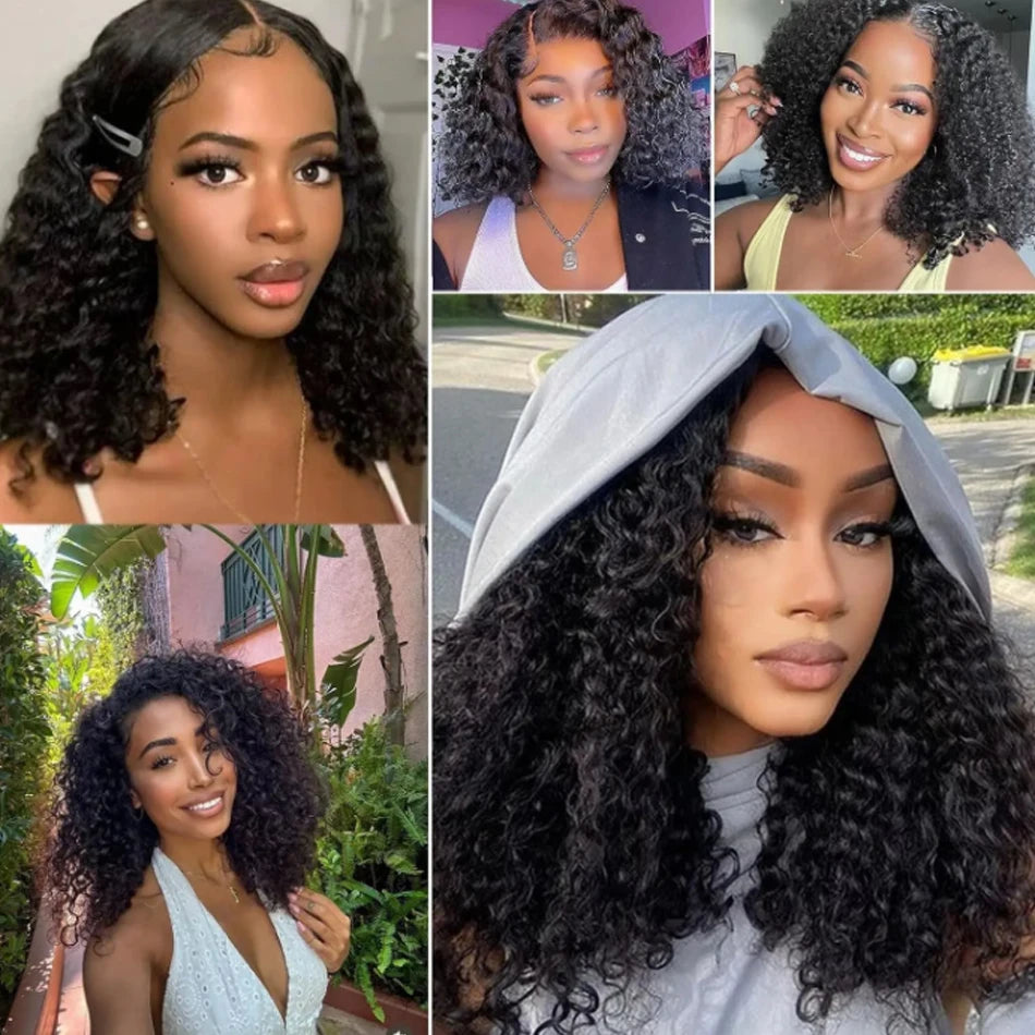 Glueless Wigs Human Hair Wear And Go Kinky Curly Lace Frontal Human Hair Perruque Cheveux Humains OnSale Brazilian Raw Hair