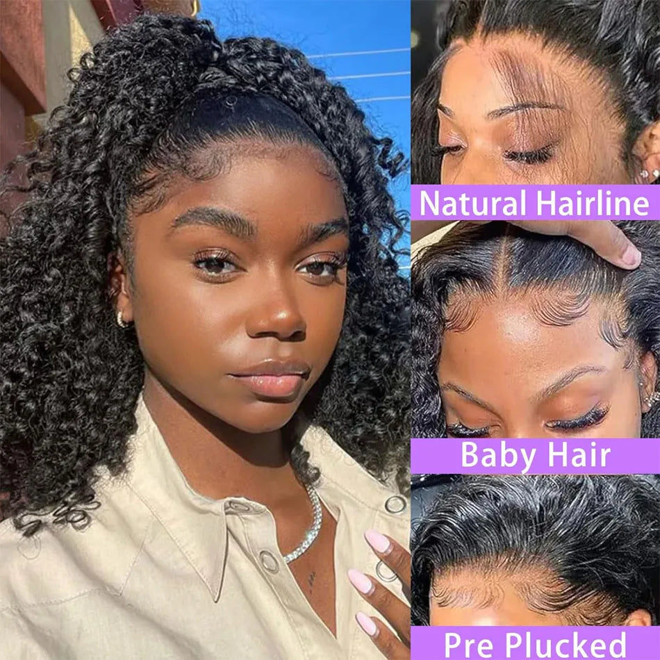 Glueless Wigs Human Hair Wear And Go Kinky Curly Lace Frontal Human Hair Perruque Cheveux Humains OnSale Brazilian Raw Hair
