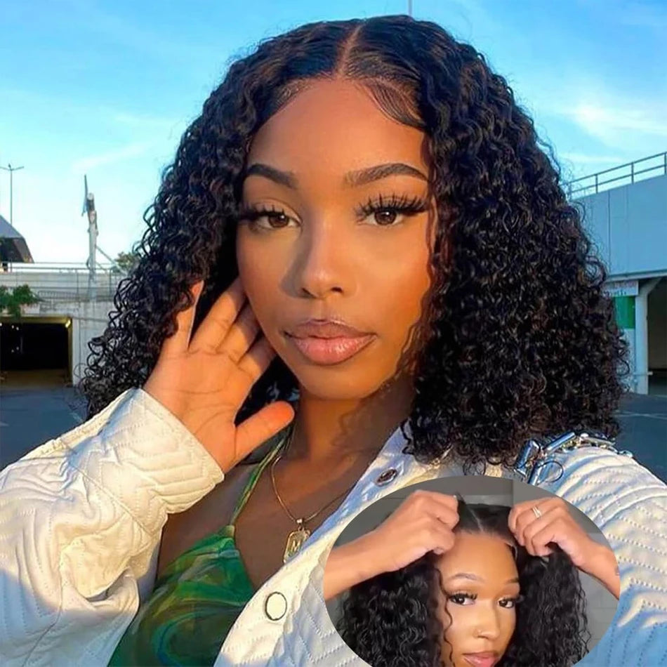 Glueless Wigs Human Hair Wear And Go Kinky Curly Lace Frontal Human Hair Perruque Cheveux Humains OnSale Brazilian Raw Hair